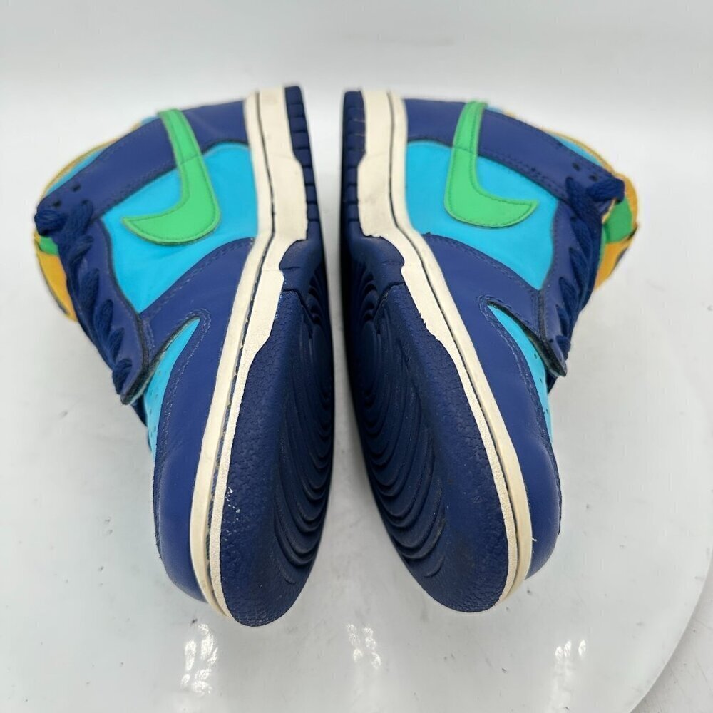 Nike Dunk Low Top All-Star Youth Size 5Y Women 6.5 DV1693-401 Blue Green Shoes - Picture 7 of 11